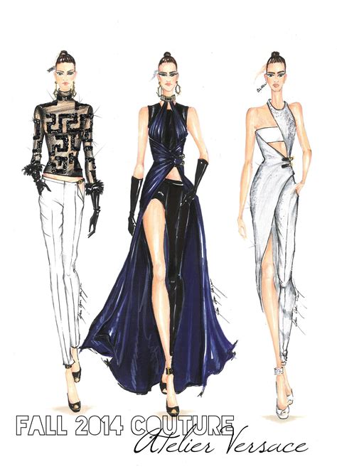 copertina vogue versace|versace fashion sketches.